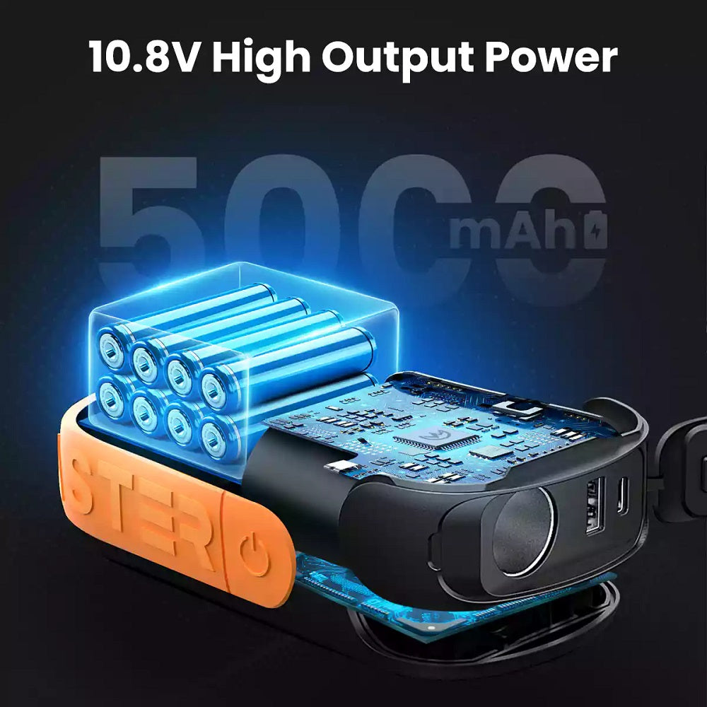 Outdoor Master Universally Compatible Affordable Portable Power Bank For Electric High Pressure Watersport Inflatable Plug-In Air Pumps with 10.8V high output power.